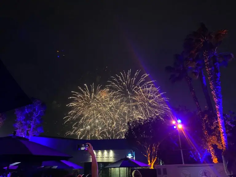 End of night fireworks occur seasonally - check the schedule.