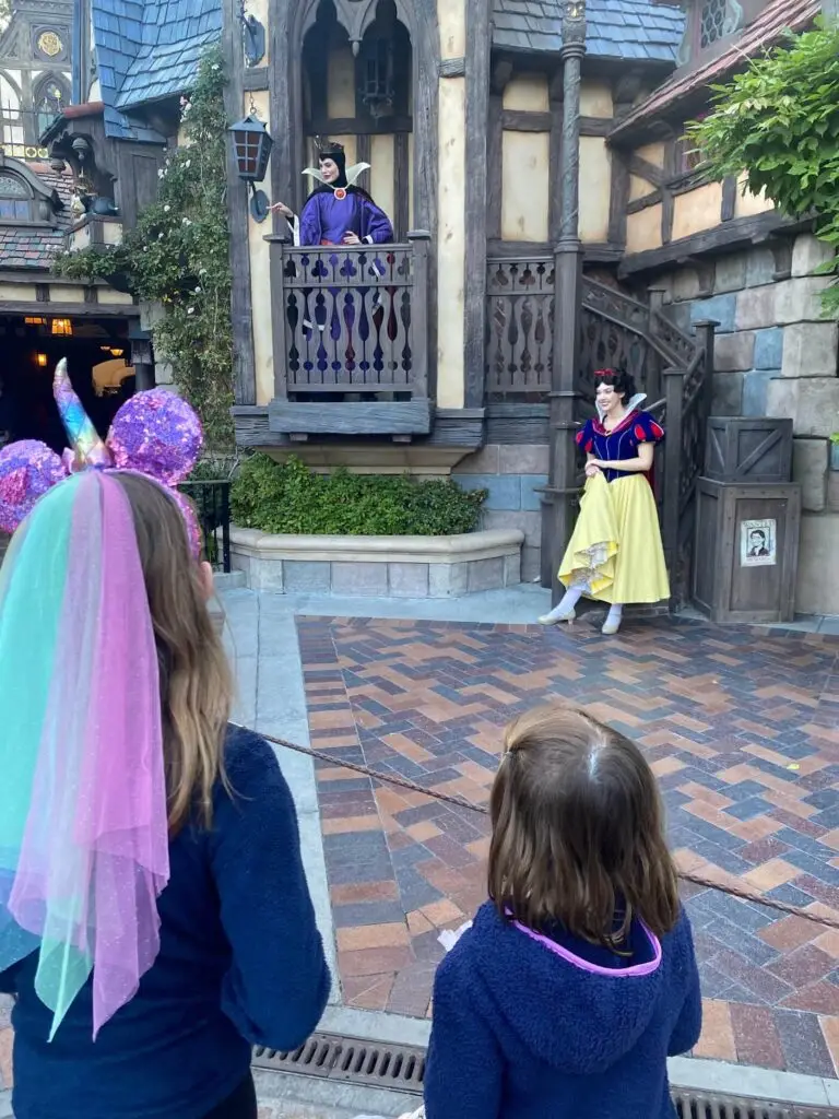 Character meet and greets at Disneyland