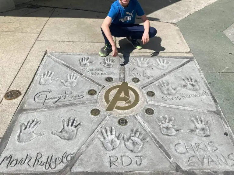 Avengers Cast Handprints
