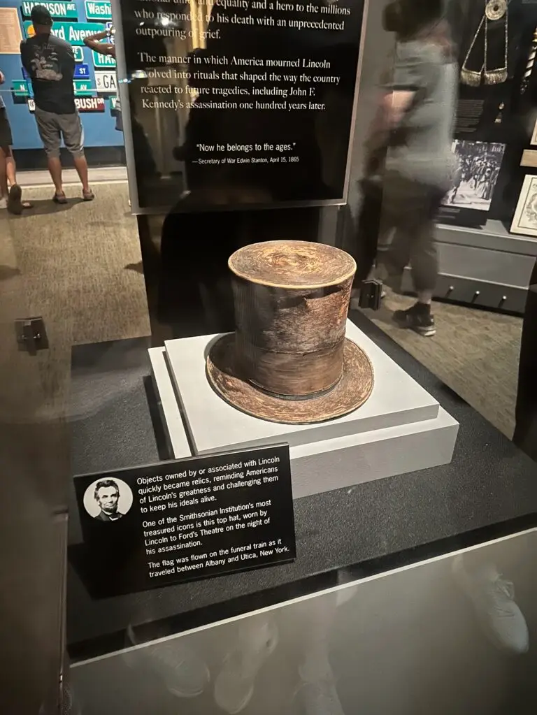 Lincoln's hat at the National Museum of American History