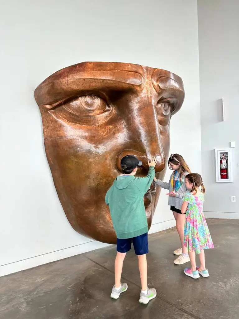 The museum on the island has interactive exhibits and a replica of Lady Liberty's face you can touch