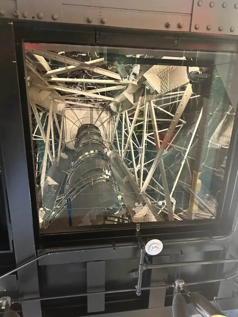 On your way to the pedestal you can look up inside the statue and see the staircase that leads to the crown. You can buy tickets for the crown if your group is ok with stairs and tight spaces.