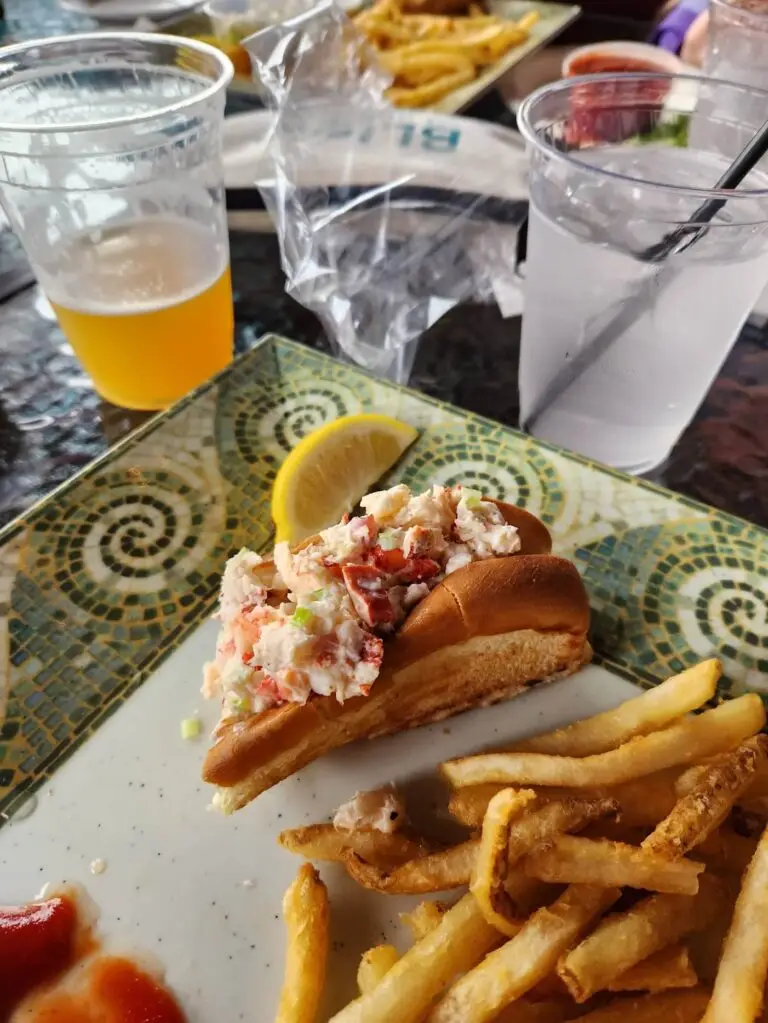 Lobster Roll at The Upper Deck
