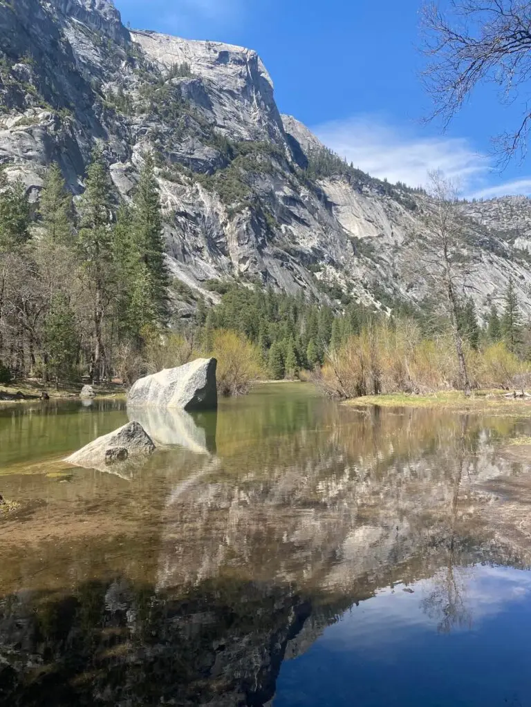 During some times of year there is still a bit of water in Mirror Lake, but it's never reallly a lake.