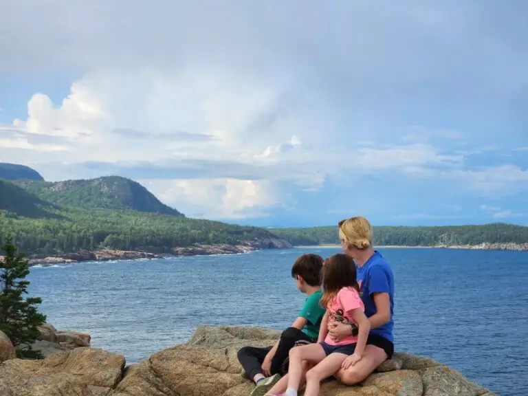 Enjoying the views from Otter Point