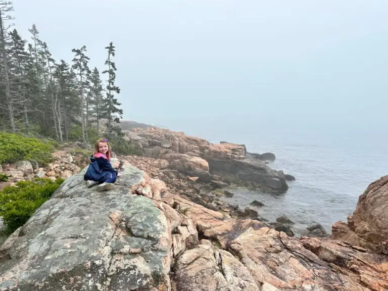 Fun rocks to climb on and enjoy the view of the water. On a non-foggy day you can see the ocean.