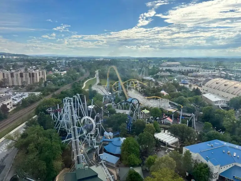 View of the park from the Kissing Tower