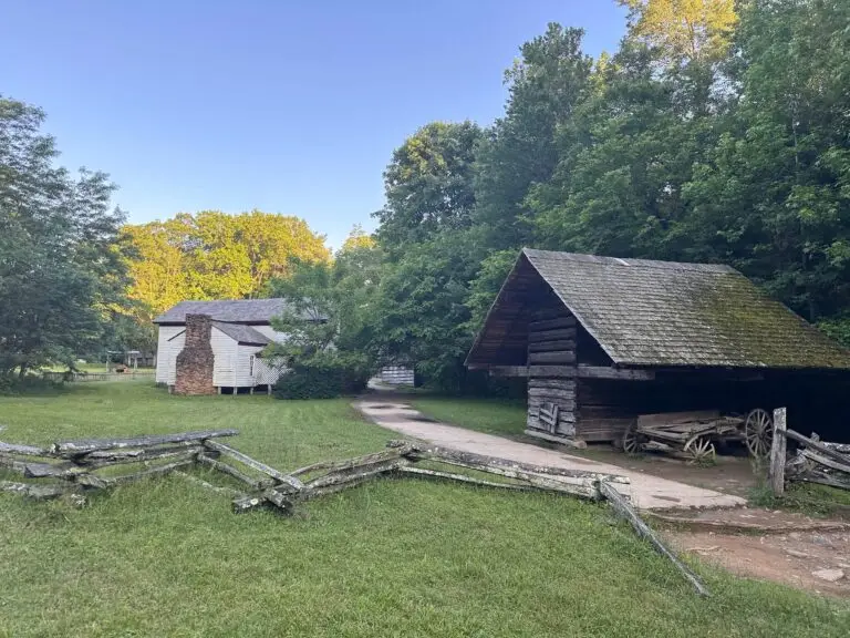 Stop at the Visitor's Center/Village area and see an old homestead, barns, and an old mill.