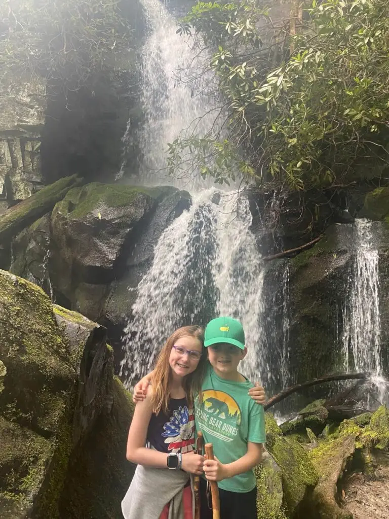 Baskin Creek Falls is often less crowded then other waterfalls around.