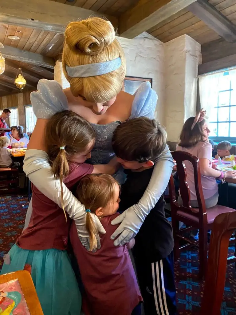 Hugs from Cinderella at Akershus Royal Banquet Hall