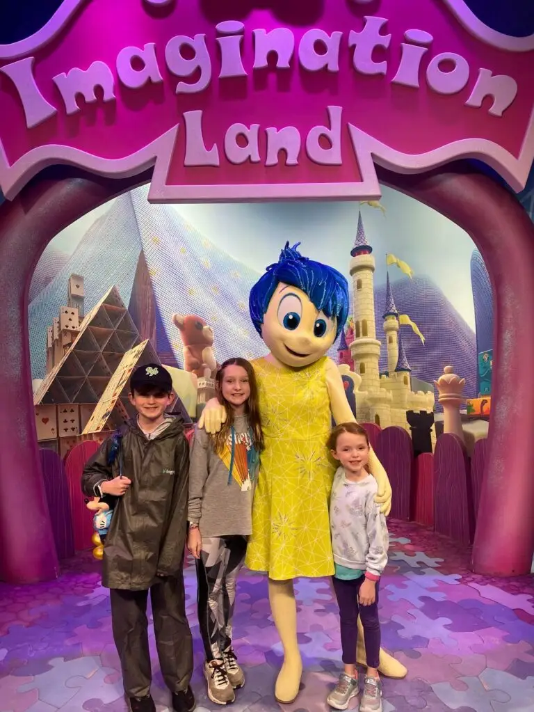 You can meet Joy inside the Imagination pavilion (ride Journey into Imagination and you'll exit through this area)