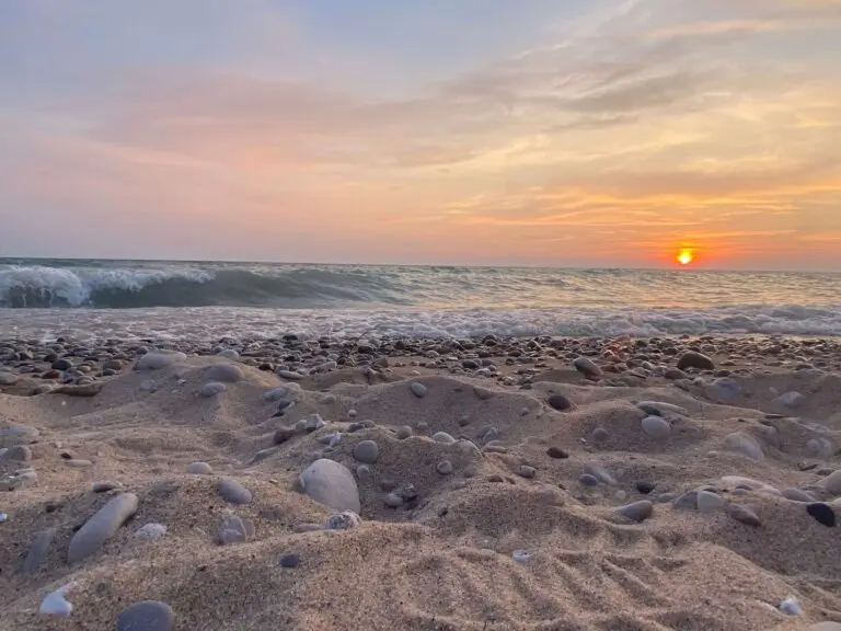 Sunsets on Lake Michigan are beautiful!