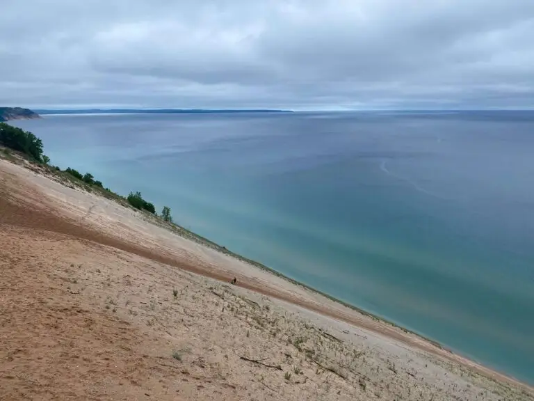Lake Michigan view from stop #9 on the Pierce Stocking Loop
