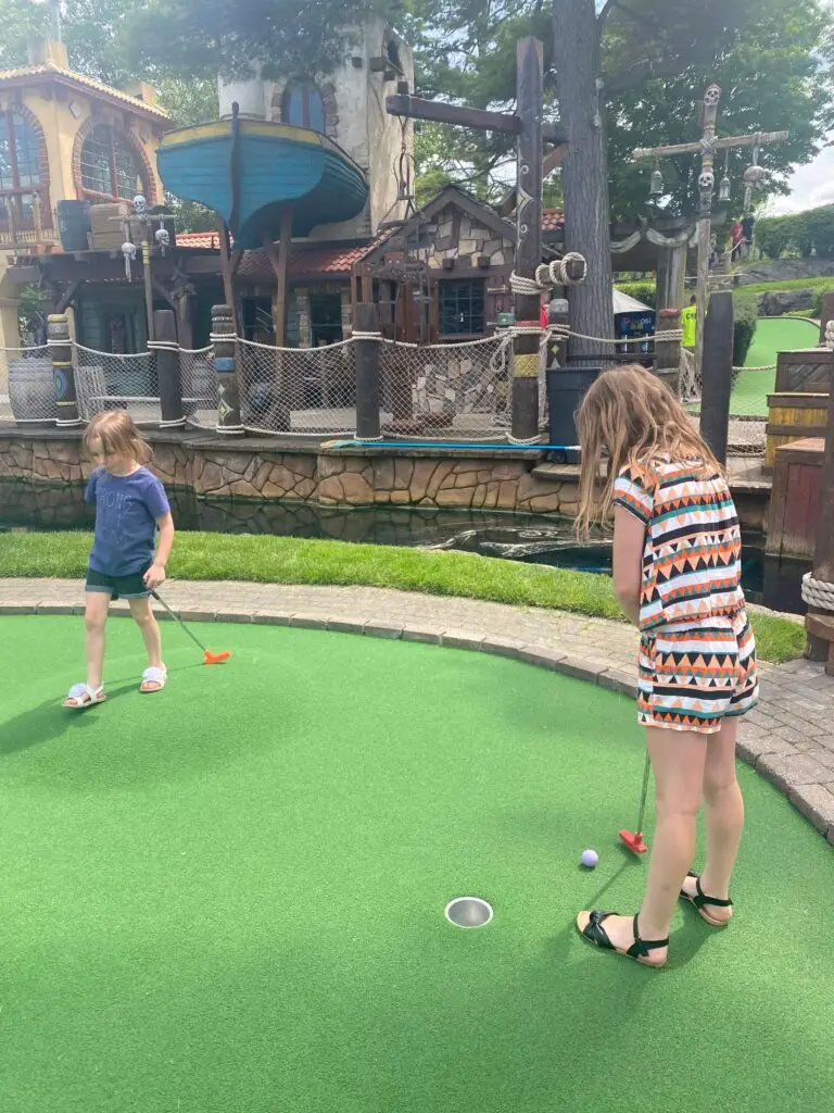 Mini golf at Pirate's Cove Adventure Park in Traverse City