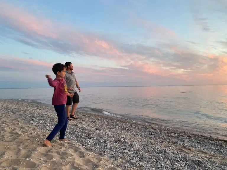 Lake Michigan beach evenings are the best!