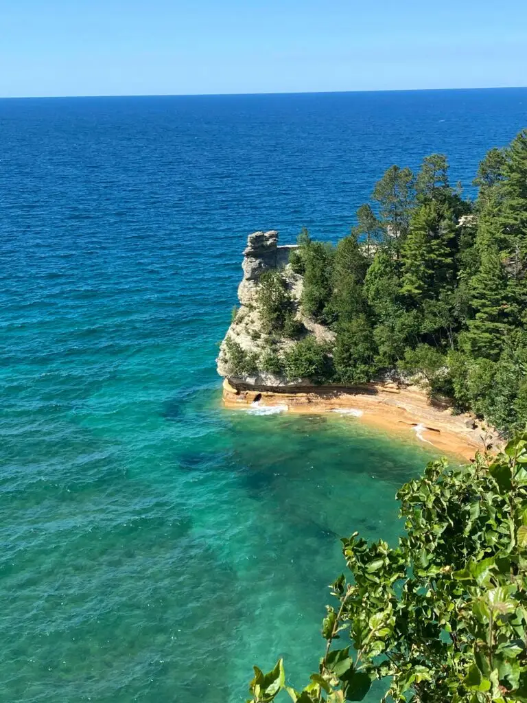 Miners Castle view from the upper overlook.