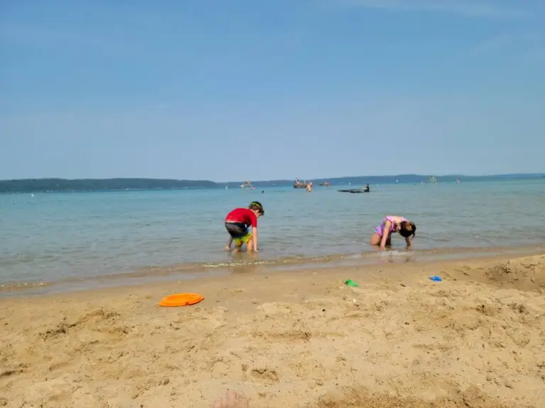 Beach time on Crystal Lake