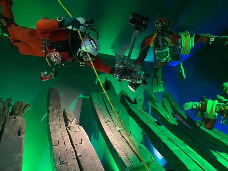 Exhibits inside the Shipwreck Museum