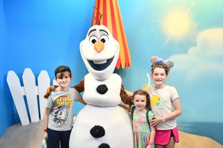 You can give Olaf a warm hug!