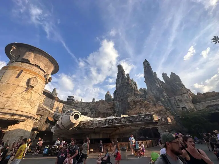 Millenium Falcon in Star Wars Galaxy's Edge