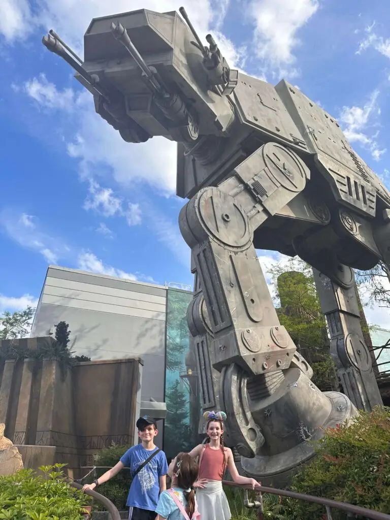 Imperial Walker outside of Star Tours