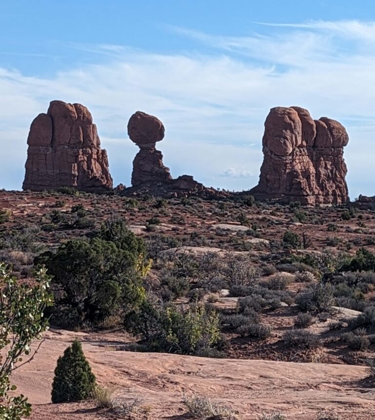 Rock Formations in Arches National Park