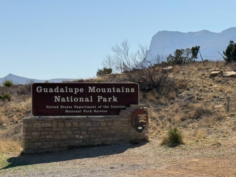 National Park sign at the entrance