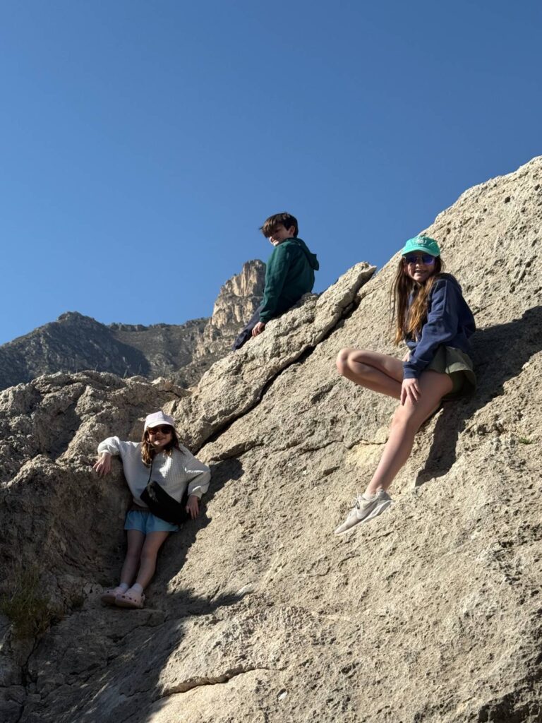 Kids love climbing the rocks!