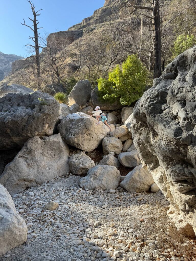 Fun rock scrambling!