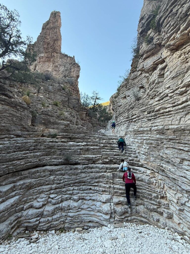 The natural staircase was such a unique feature! It's a bit tough to climb though so you may need to use your hands.