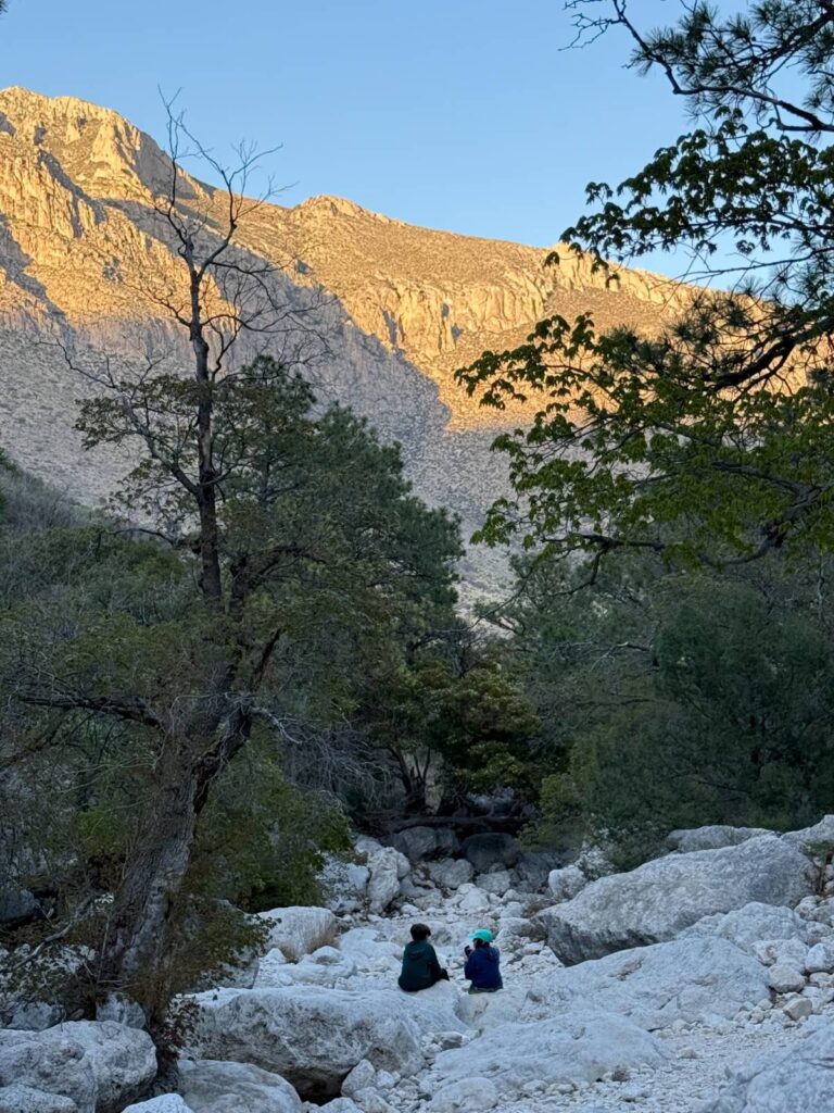 As you come down the washout, make sure you turn at the right time to go back up the hill to the main trail - don't stay in the washout too long.