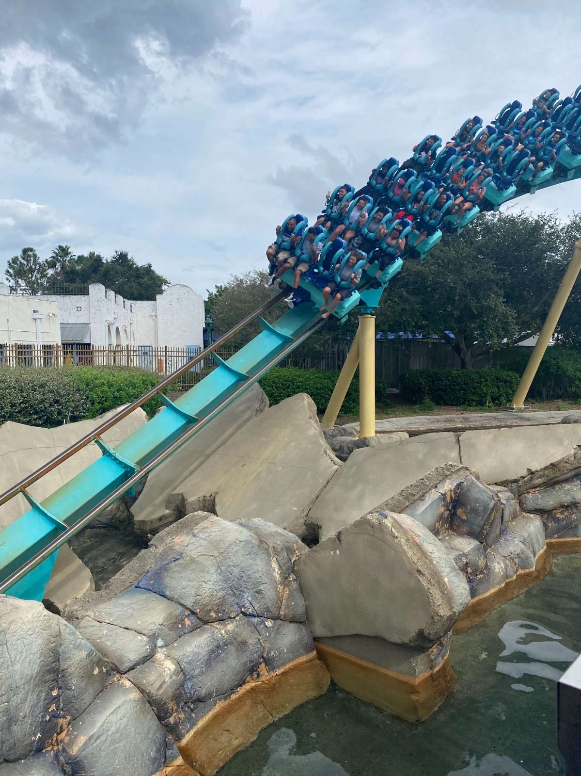 Roller coaster at SeaWorld Orlando