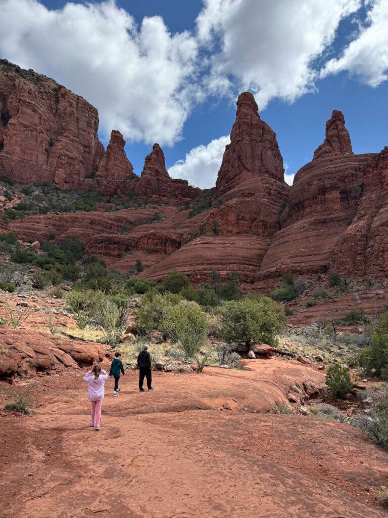 Hiking the chapel trail in Sedona, AZ