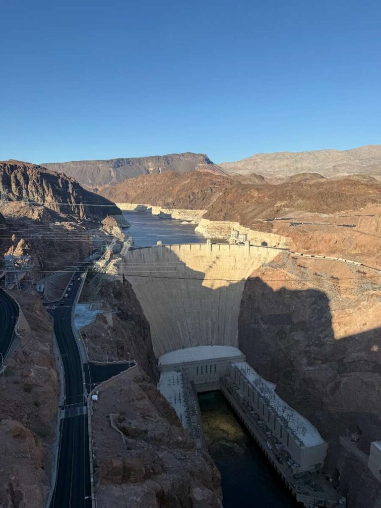 Hoover Dam view from bridge