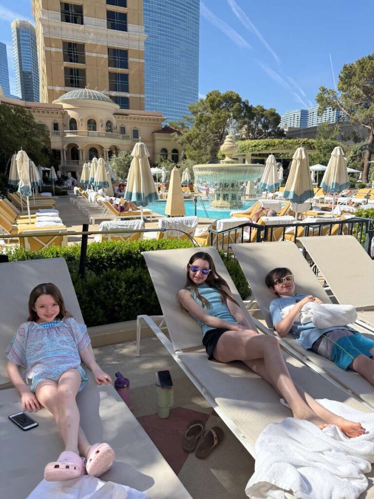 Pool area at Bellagio