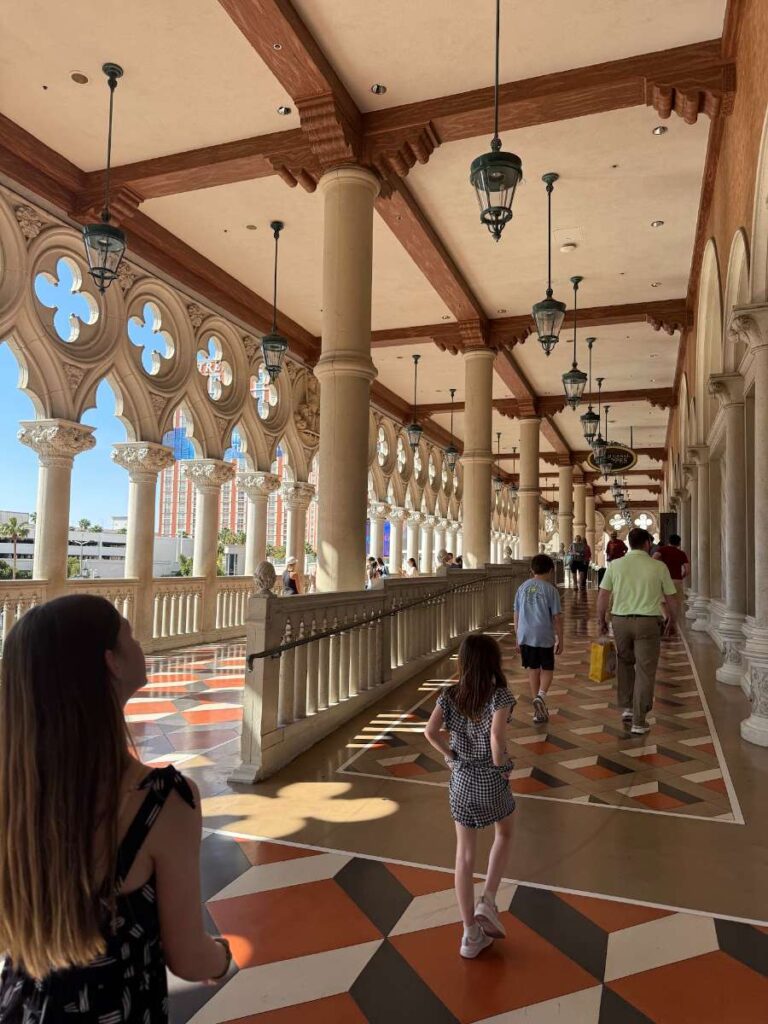Walkway at the Venetian in Las Vegas