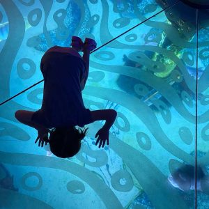 "Mom there are fish in the floor!"